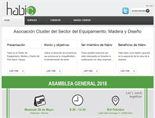 Tablet Screenshot of clusterhabic.com